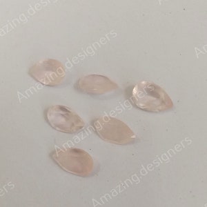 Natural Rose Quartz Pear Faceted Cut 6x9mm To 20x25mm Wholesale Loose Gemstone