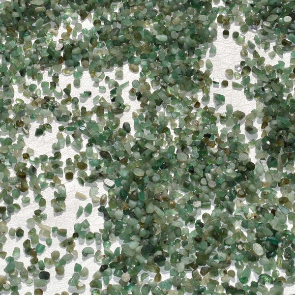 Natural Green Zambian Emerald Raw Rough Size 2mm-3mm Green Emerald Rocks Raw Gemstone Rough Gemstone jewelry