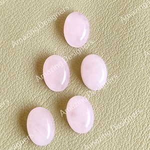 Natural Rose Quartz Oval Cabochon 5x7mm To 20x25mm Wholesale Loose Gemstone