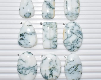 Pedra Cabochão de Ágata em Formato de Árvore Variada para Pingente e Anel - Gema Solta C171