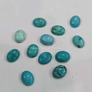 Natural Tibetan Turquoise Oval Cabochon 5x7mm-12X16mm Loose Gemstone 5X7,6X8,7X9,8X10,10X12, 10X14, 12X16mm