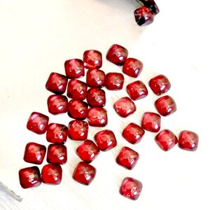 Natural Mozambique Garnet Cushion Cabochon 5mm To 10mm Loose Gemstone/Calibrated Gemstone,Red Garnet Gemstone/Cabochon Gemstone