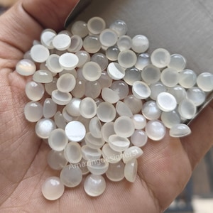 White Moonstone Round Cabochon 3mm To 15mm Wholesale Loose Calibrated Gemstone/Natural Moonstone/Moonstone jewellery/Wholesale Gemstone