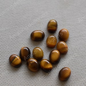 Natural Tiger Eye Oval Cabochon 5x7mm To 20x25mm Wholesale Loose Gemstone