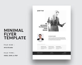 Modern Flyer Etsy