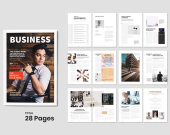 Zeitschrift Layout Etsy