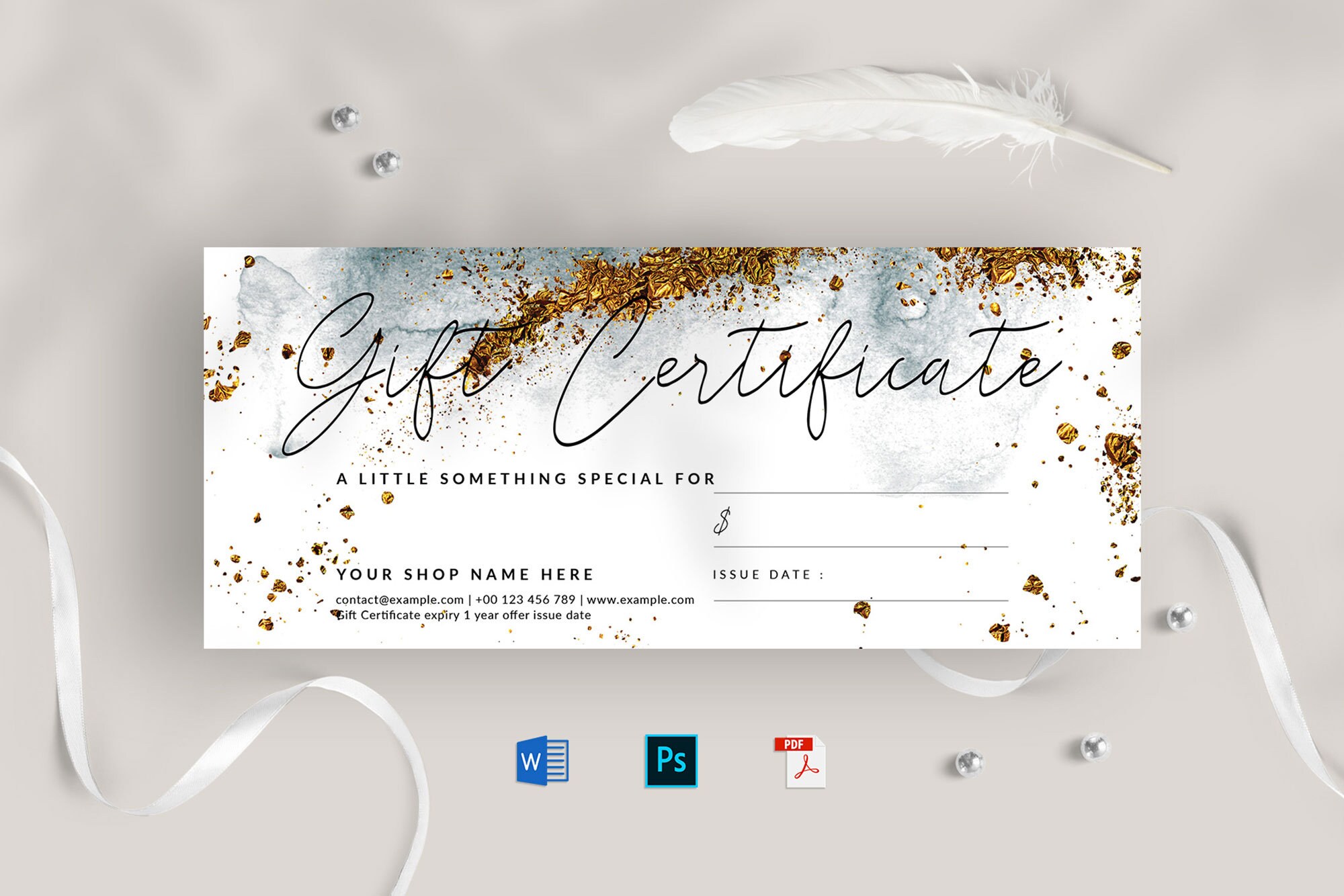 Vierge Modele Bon Cadeau Word Gratuit Modèle de certificat-cadeau modèle de bon cadeau bon cadeau - Etsy Canada