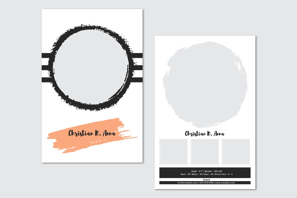 free comp card template download free comp card template download