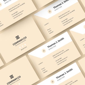 Minimalistische Business Card Design | Schoon en professionele visitekaartje | Moderne Corporate Business Card | Elegant visitekaartje lay-out