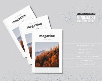 Modern and Clean Minimalist Magazine Layout