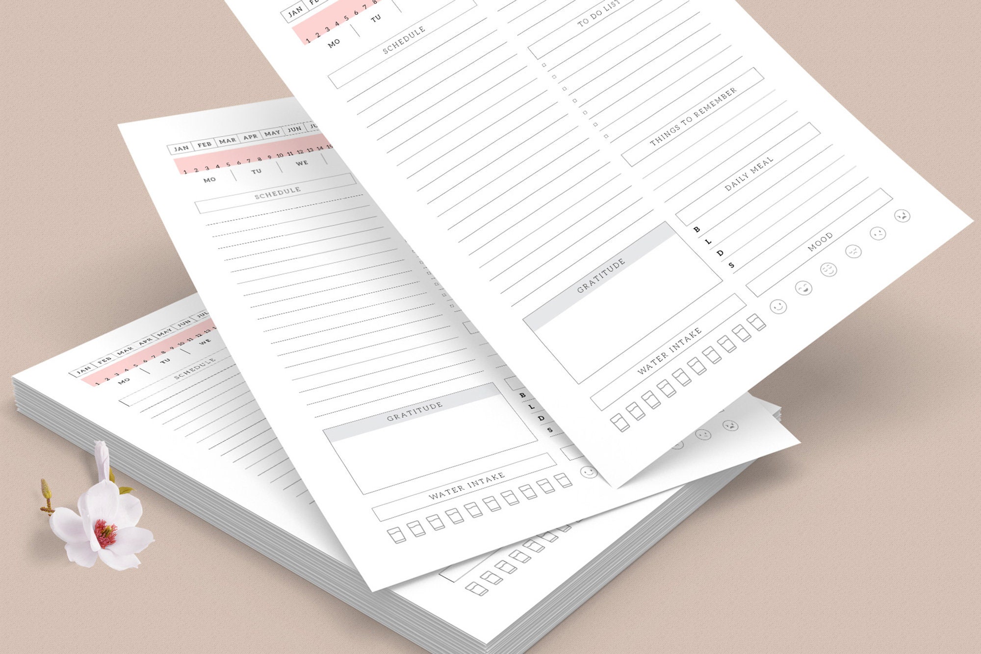 Editable Indesign Daily Planner Template, Daily to Do List, Printable A4,  A5, Letter Size Planner, Today's Activities, Daily Planner Sheet - Etsy