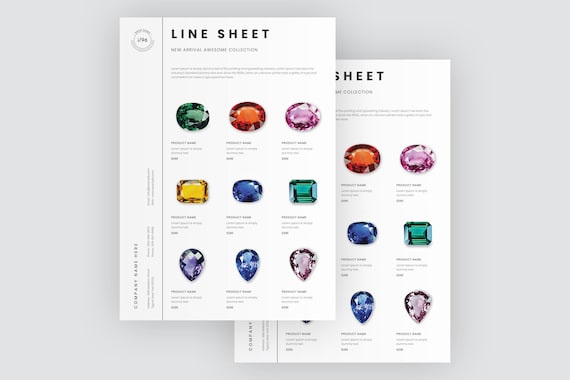 Line Sheet Template Download