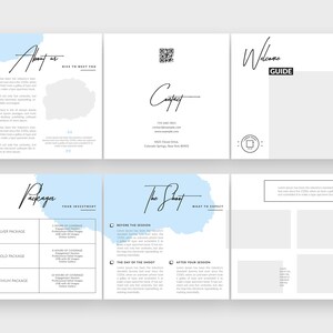 Square tri-fold brochure template, Photography welcome guide template, Wedding photography pricing guide, Multipurpose usable brochure Vol.1 image 8