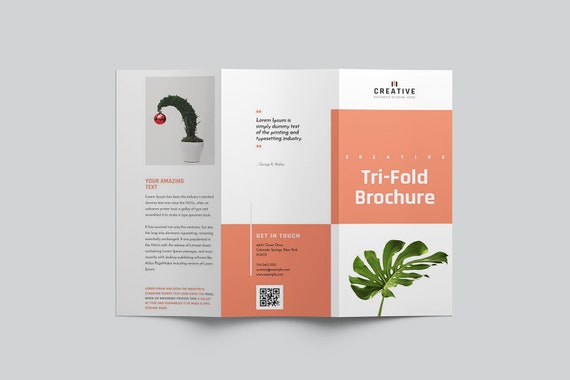 Minimal Tri-fold Brochure Corporate Tri-fold Brochure Design