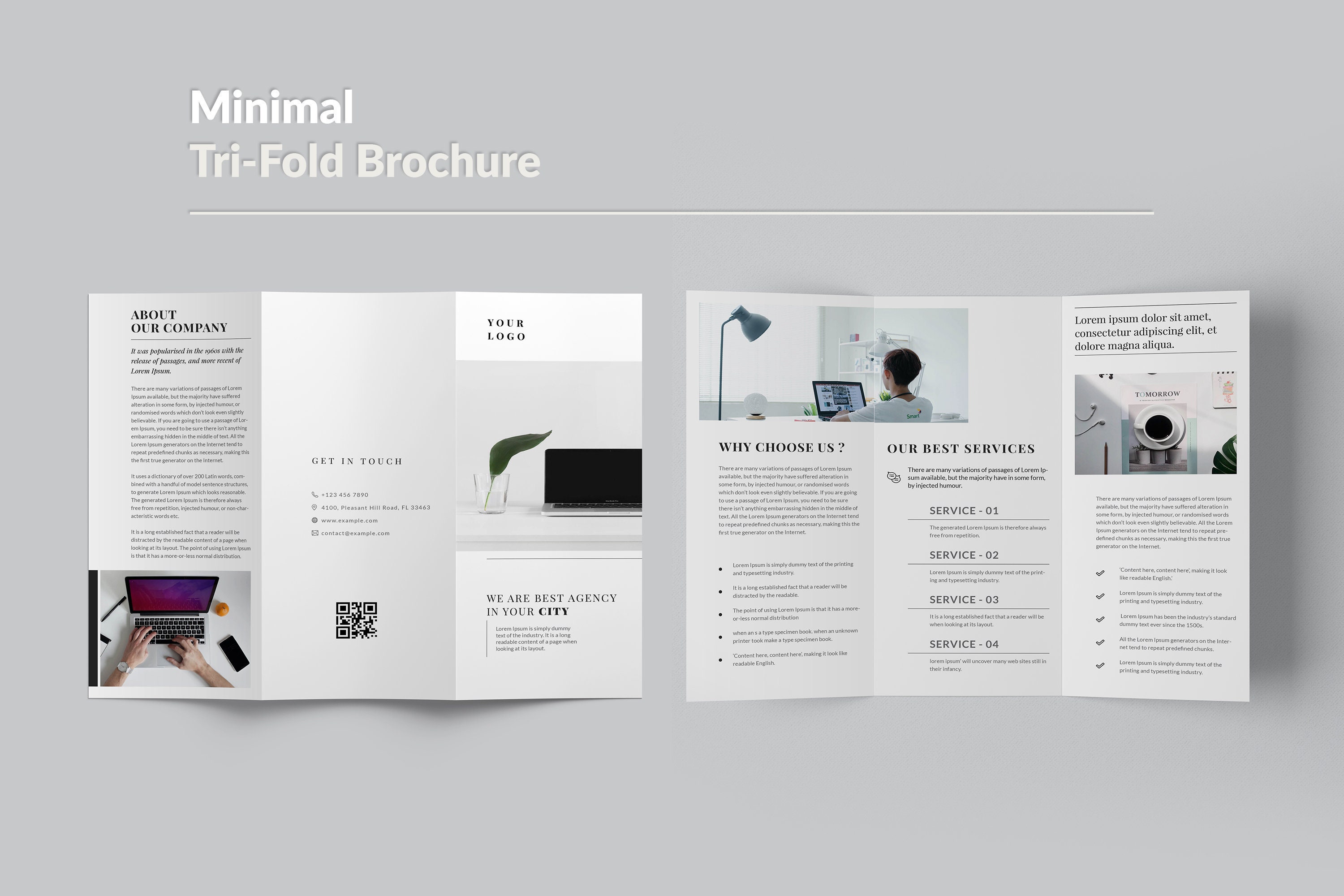 Tri Fold Brochure Template Multipurpose Brochure Layout Etsy