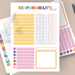 Teen Teens to Do List, Editable Chore Chart, Printable Chores for Older ...