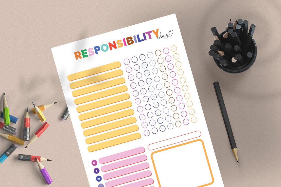 Teen Teens to Do List, Editable Chore Chart, Printable Chores for Older ...