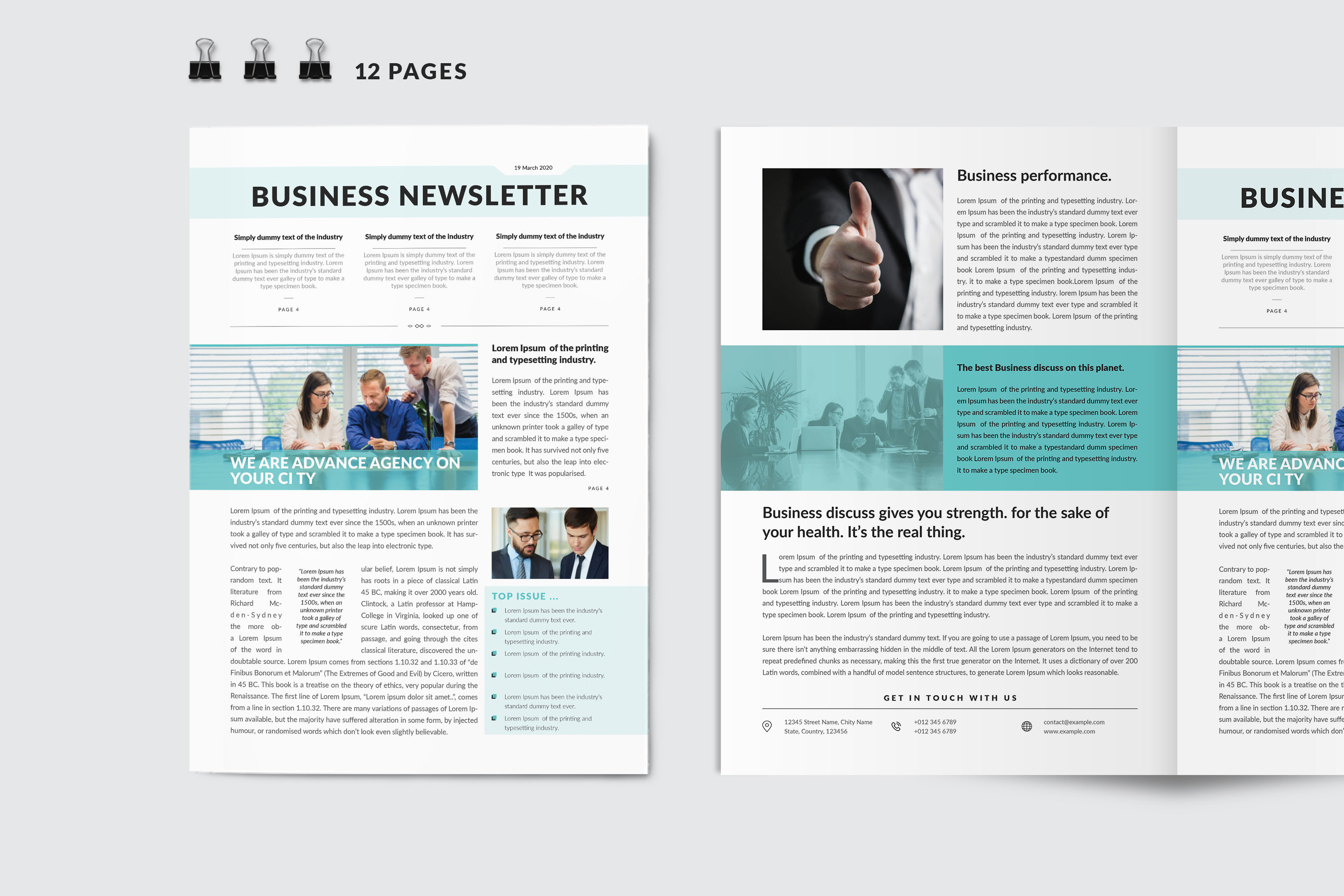 Business Newsletter Format