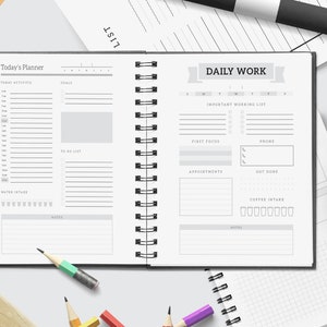 Editable Daily Planner Sheet | Printable Daily Plan Sheet | Elegant Daily Planner Templates | To Do Daily Activity | Working Planner Sheet