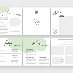 Square tri-fold brochure template, Photography welcome guide template, Wedding photography pricing guide, Multipurpose usable brochure Vol.1 image 9