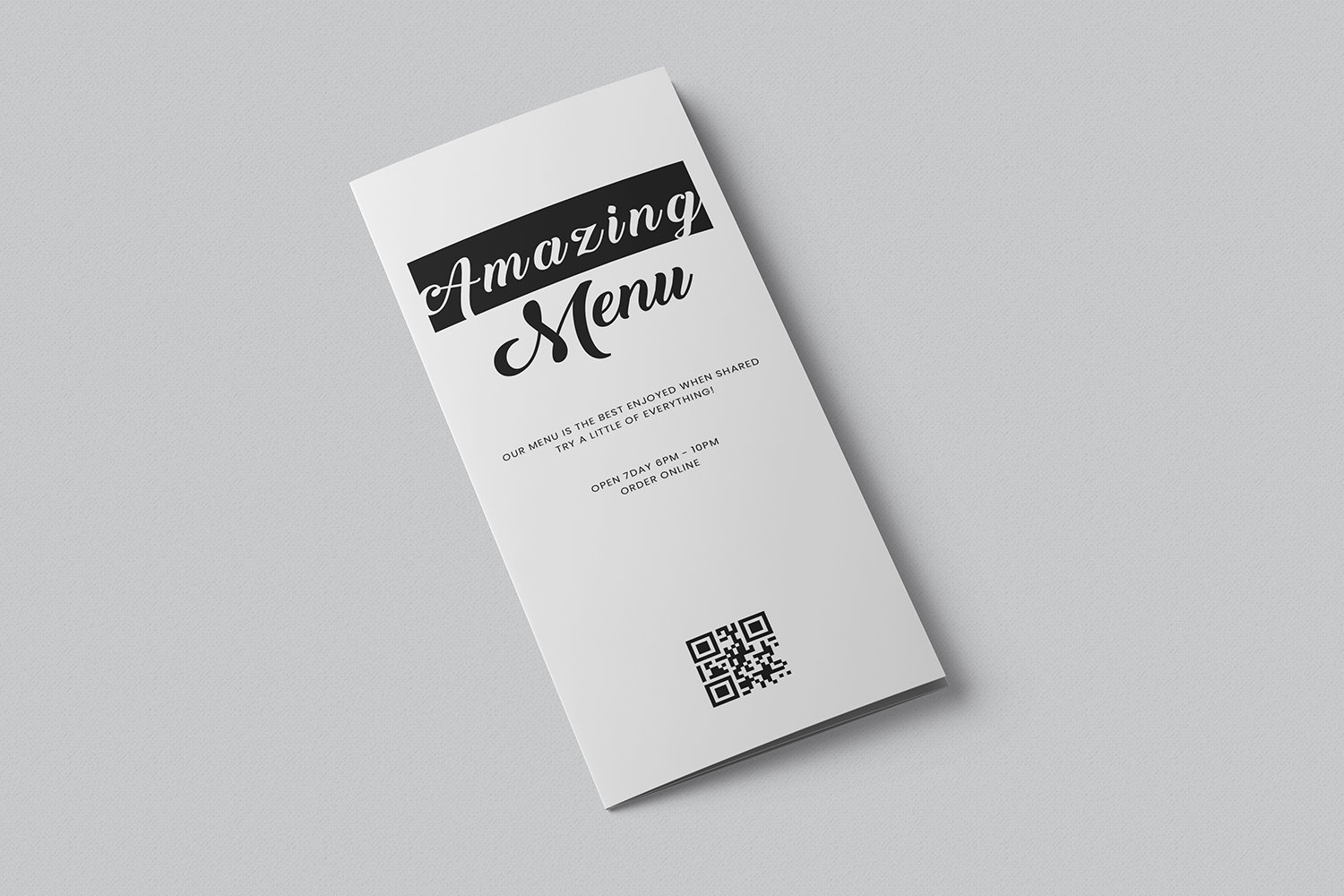 Tri-fold Food Menu Brochure Restaurant Food Menu Template Pizza ...