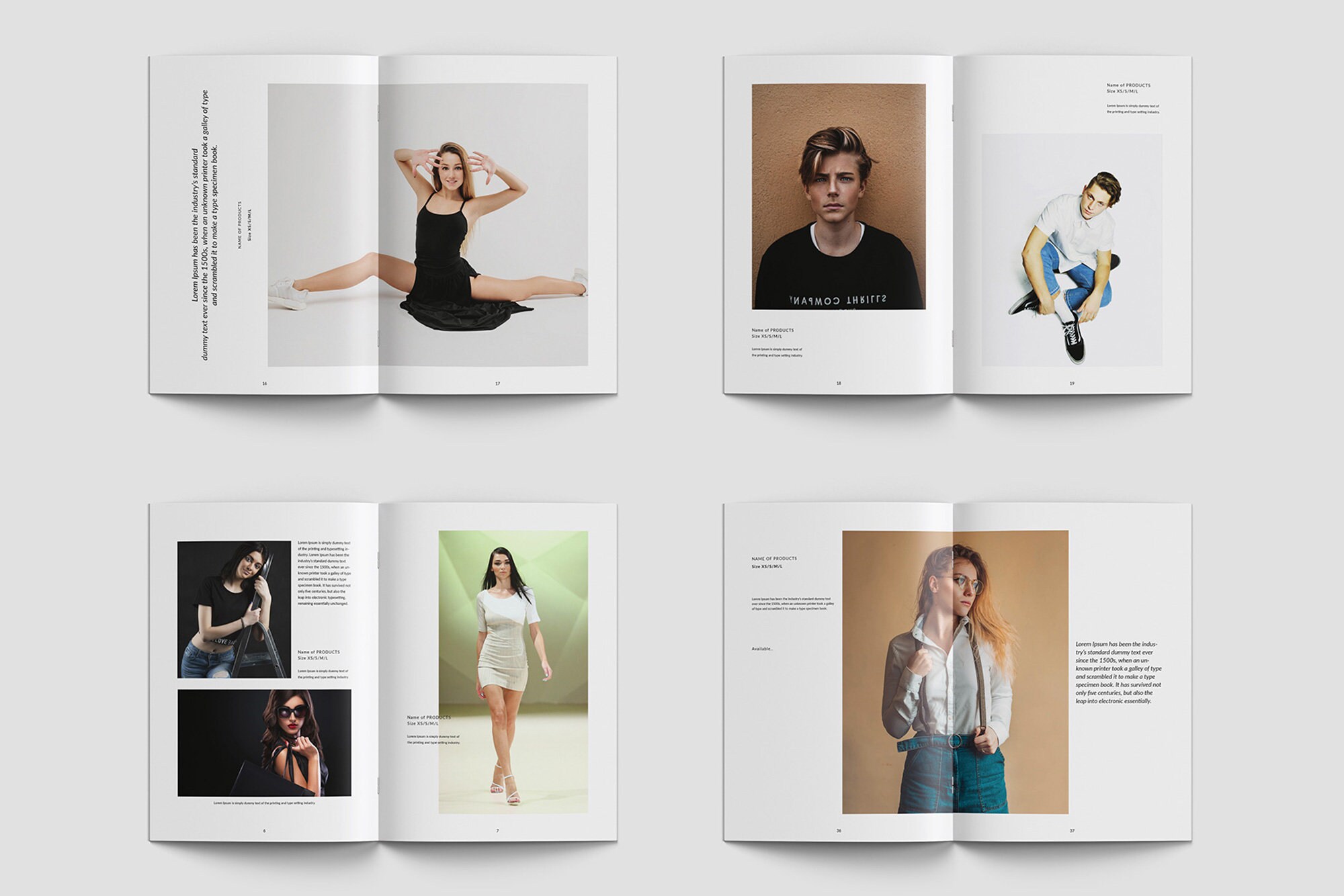 Lookbook Vorlage ModeKatalogDesign ProduktkatalogLayout Etsy.de