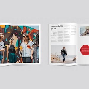 Multiple Magazine Layout | Clean and Elegant Magazine Template ...
