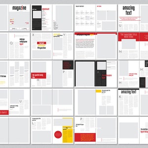 Multiple Magazine Layout | Clean and Elegant Magazine Template ...