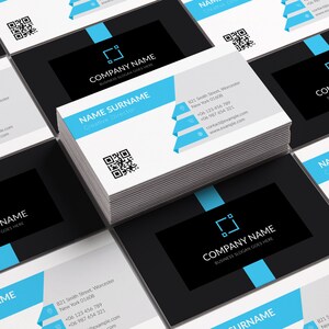 Moderne visitekaartje template | Professionele visitekaartje | Aangepaste visitekaartje | Schone en elegante visitekaartje layout | Bewerkbare kaart