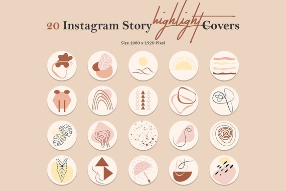 Instagram Highlight Covers Boho Instagram Highlight Social | Etsy