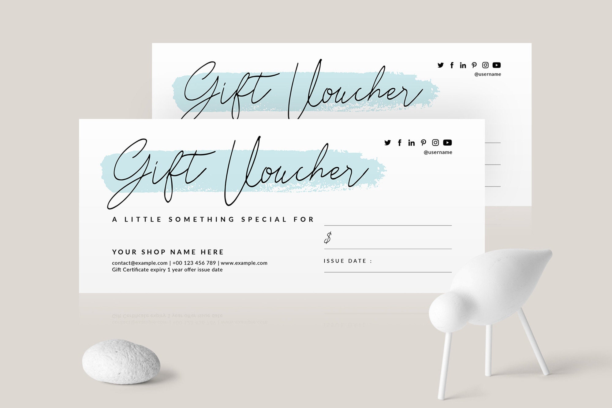 Gift Certificate Template, Gift Voucher Template, Special Offer Card