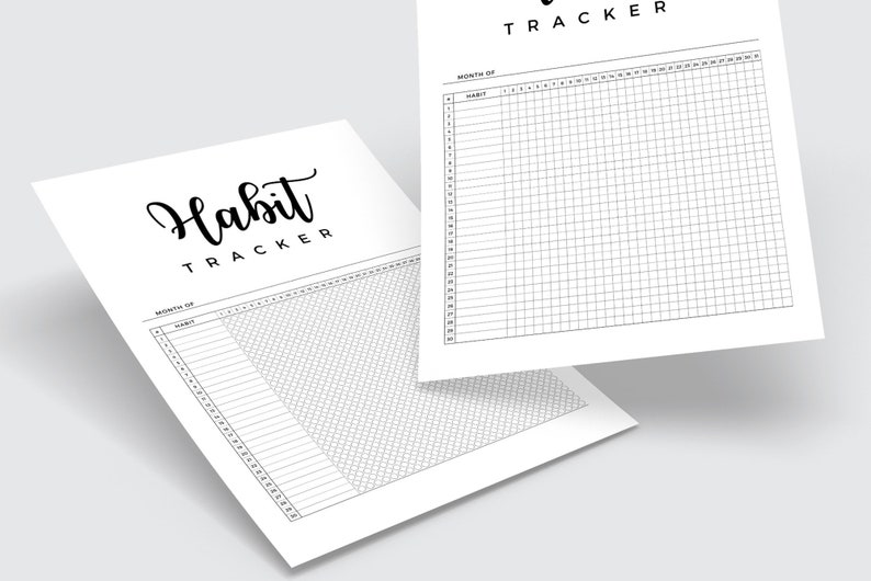 Canva Editable Habit Tracker Instant Download Habit Tracker Etsy UK