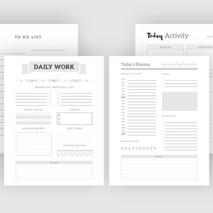 Editable Daily Planner Sheet | Printable Daily Plan Sheet | Elegant ...