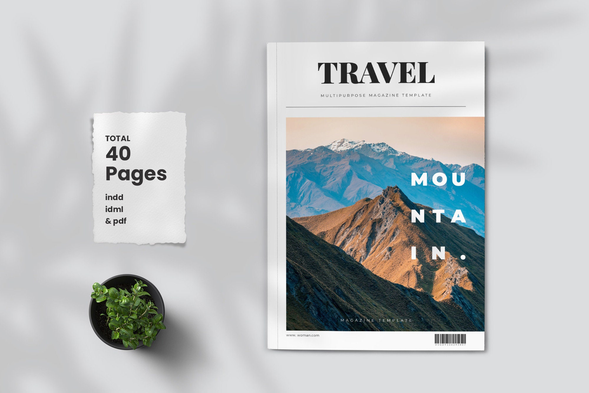 Free printable, customizable travel magazine cover templates