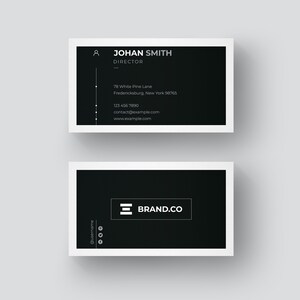 Minimalistische visitekaartje ontwerp - schoon en professionele visitekaartje - moderne zakelijk visitekaartje - Elegant visitekaartje lay-out
