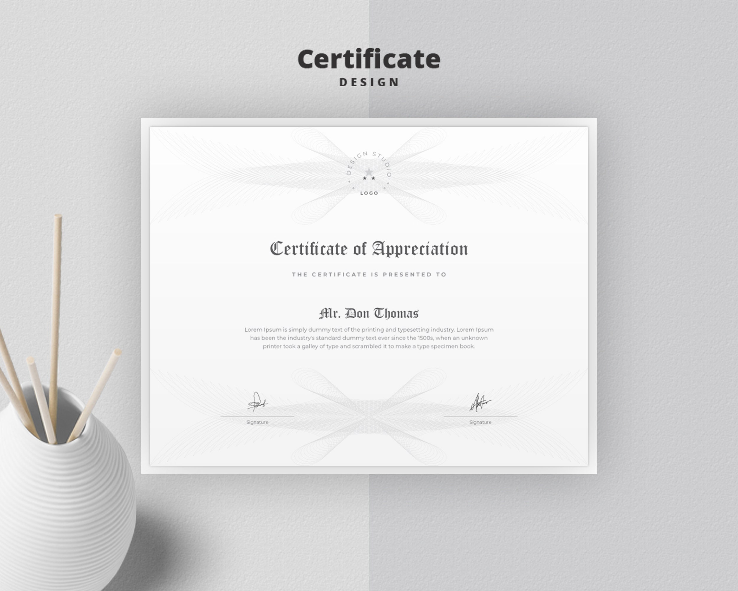 certificate design for appreciation certificate design for appreciation