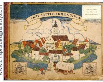Muñecas de papel de la década de 1900: Libro electrónico imprimible de cuentos de la ciudad de las muñecas (PDF)