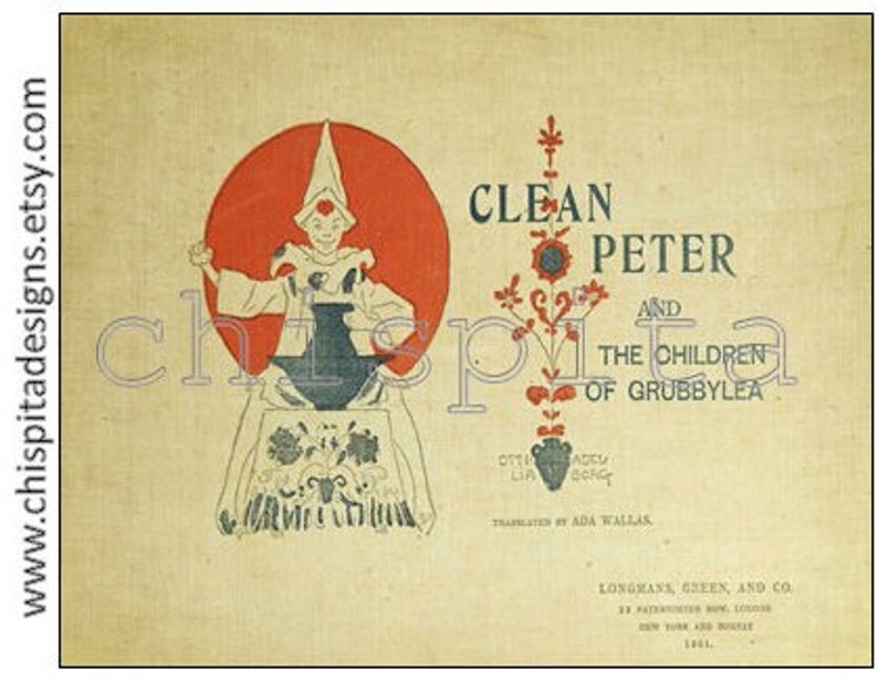 Clean Peter and the Children of Grubbylea:vintage Kids Bath - Etsy