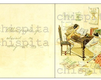 Catharine Susan & Me Goes Abroad Ebook:antique Peg Dolls