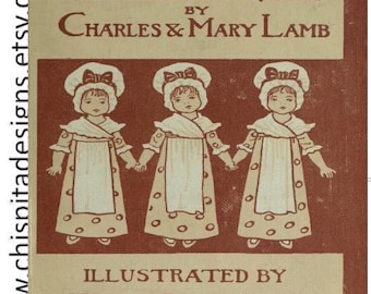 1898 Antikes Kindergedichtbuch - Victorian Illustratationsv Muttertags-Junk-Journal Geschenk - Ephemera