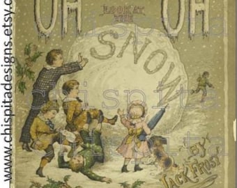 Jack Frost Kinder Reime Winter Victorian ebook in Bilder & Verse VTG Weihnachten pdf Geschichte