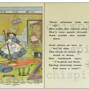 1900s Doll Book PDF Illustrated Children’s Story Antique Toy & Dollhouse Ephemera Junk Journal image 2