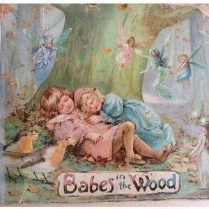 Chicas en el bosque de E. Nesbit, libro electrónico antiguo ilustrado. Cuento popular ilustrado en PDF de VGT. Cuento digital "Hadas en el bosque".