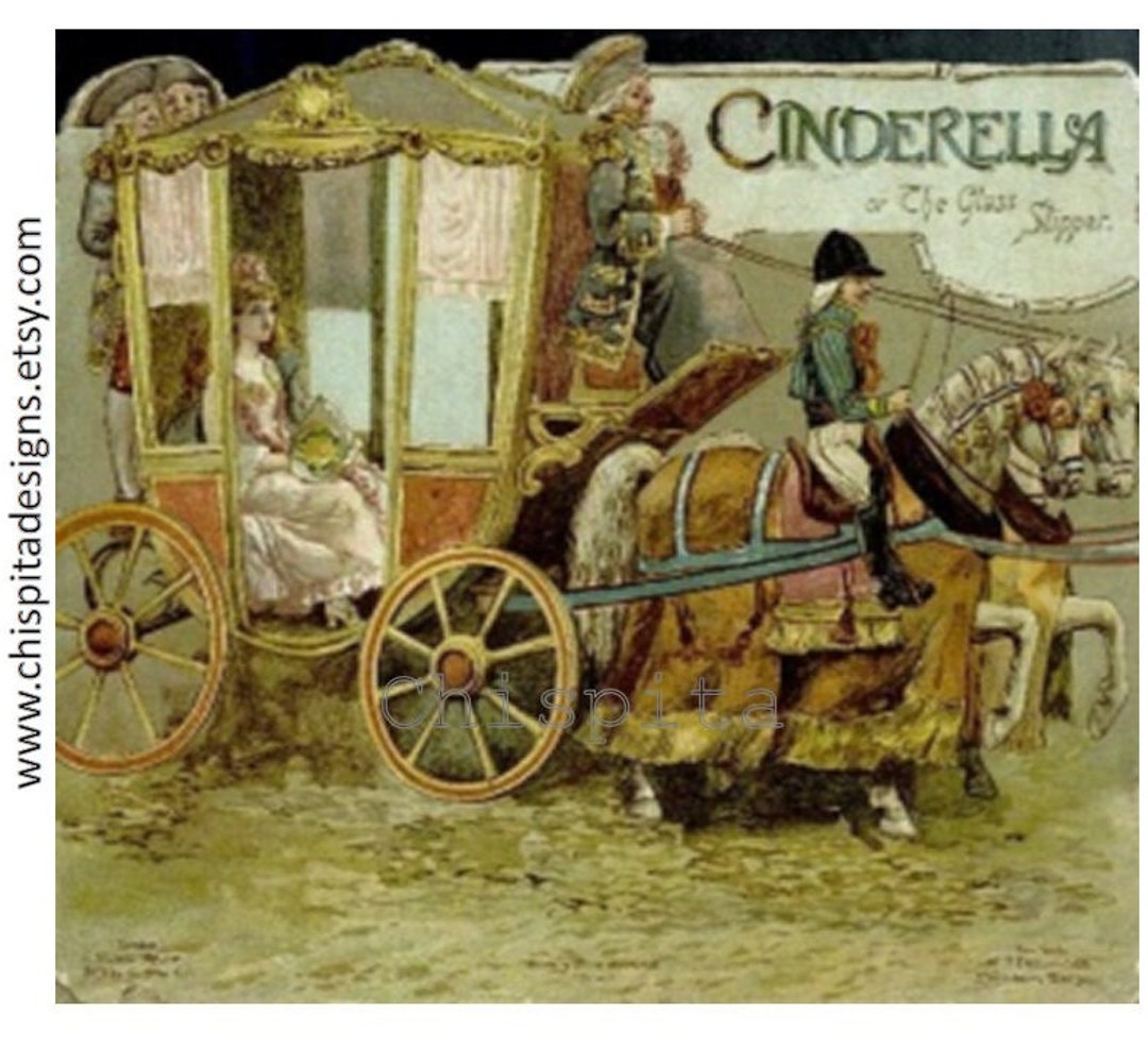 Perrault's Cinderella Printable Vintage Book. Fairytale Ebook. the