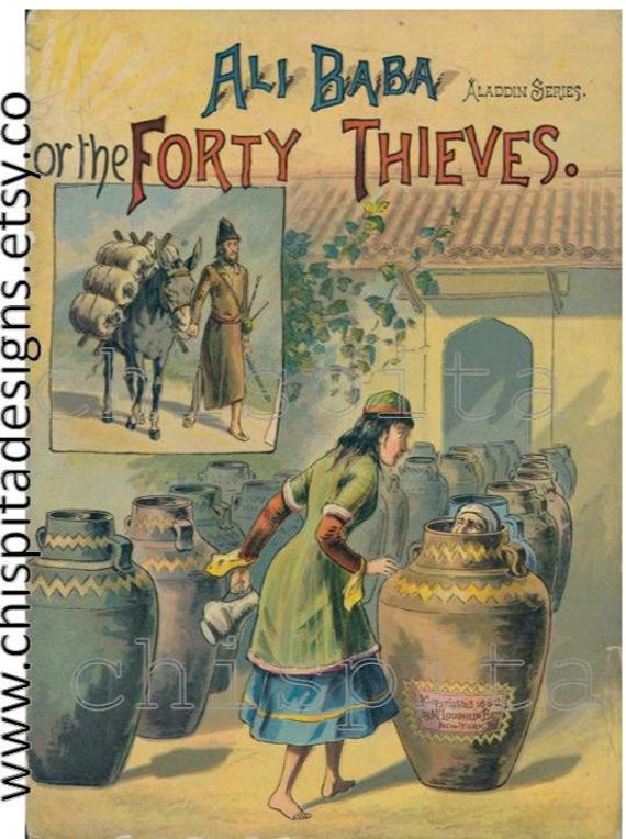 Ali Baba and the Forty Thieves: Vintage Illustrated Children's Ebook (PDF)