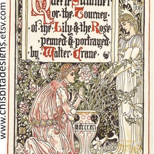 Queen Summer by Walter Crane: Illustrated Medieval Poetry (PDF)