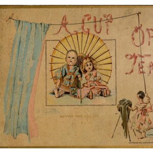 Dolls life  1900s illustrated ebook.Victorian dolls tea party pictured rhymes pdf book.VTG japanese dolls pictures & verses printable book
