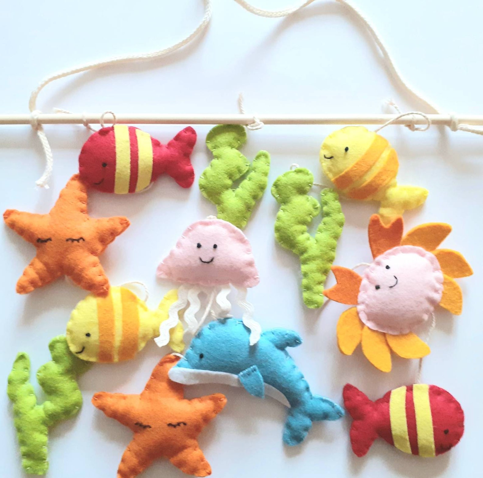 Fish garland . Sea creature Nursery wall hanging Fish wall Etsy