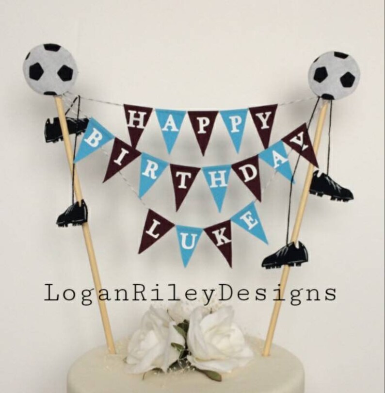 Aston Villa Cake Topper . West Ham Cake Topper . Personalised - Etsy UK