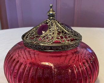 Indian Style Glass Jar